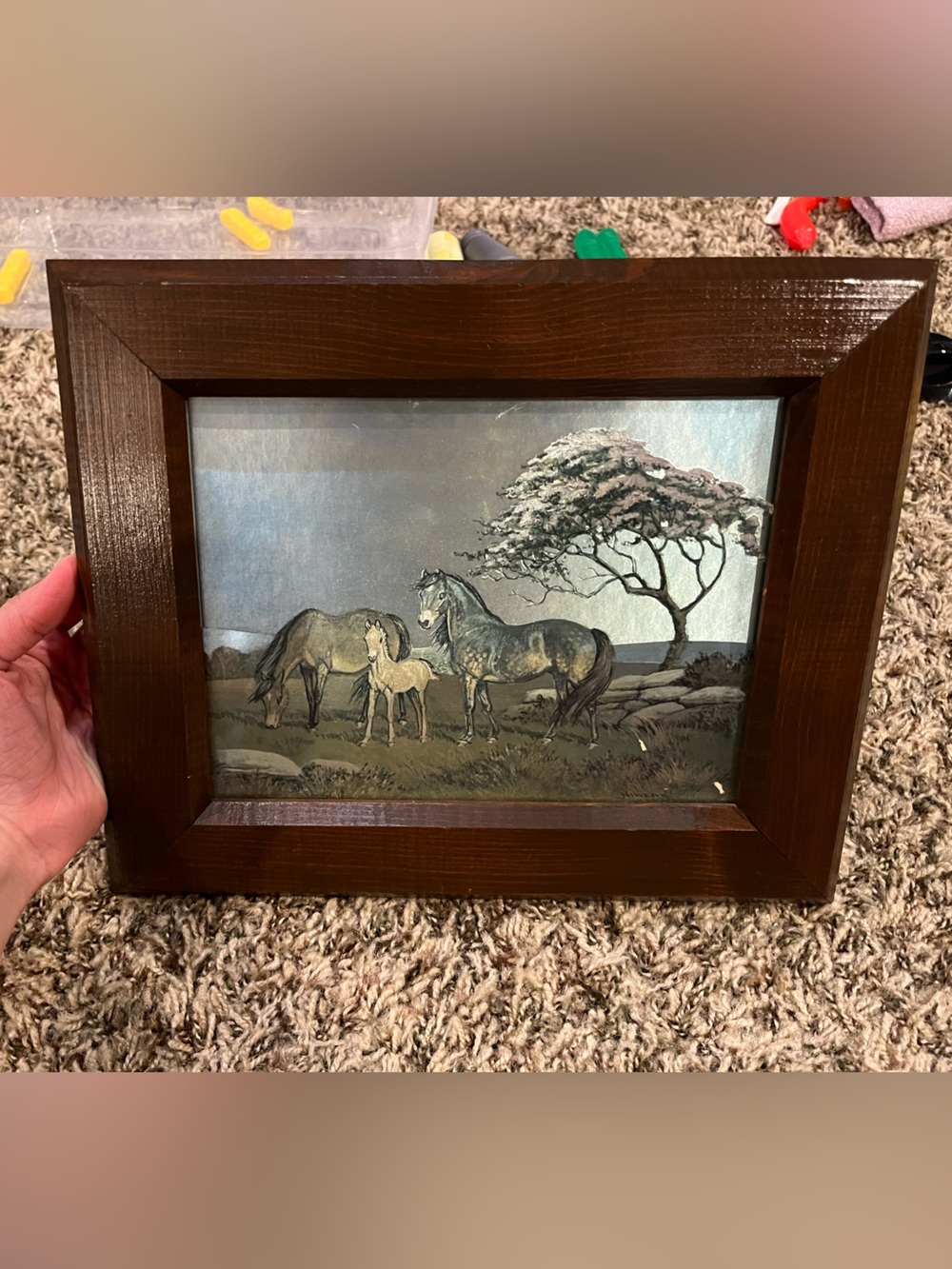 Vintage Framed Dufex Foil Art